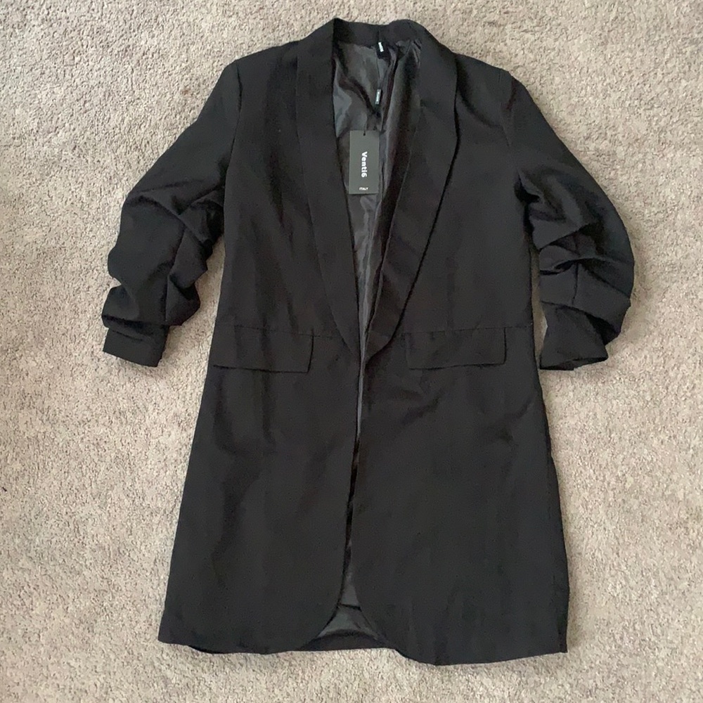 Venti6 Ruched Sleeve Blazer size large